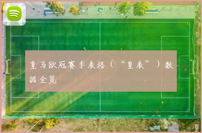 皇马欧冠赛季表格（“皇表”）数据全览